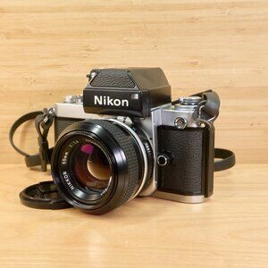 Nikon F2 35mm Professional SLR Film Camera w/ 50mm f/1.4 Lens, Made in Japan